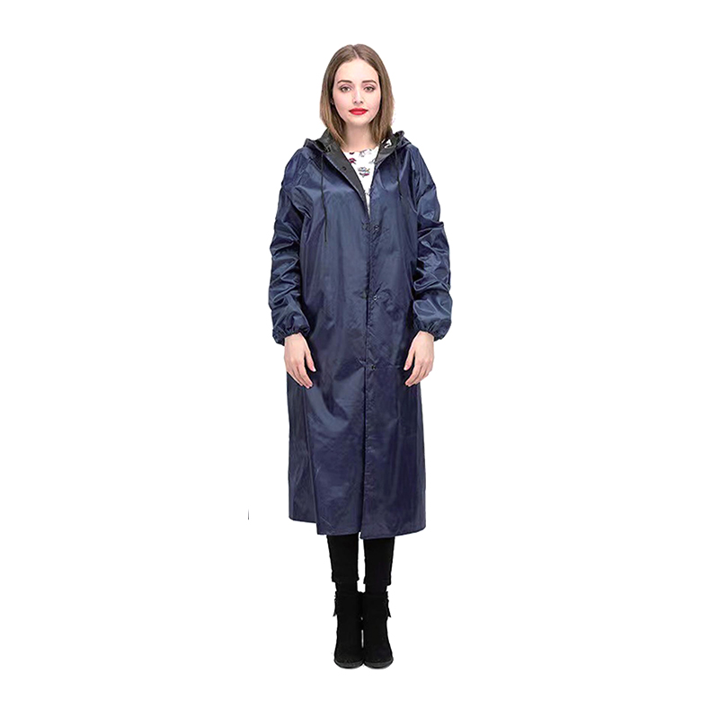 Waterproof Oil Resistant Long PVC Poncho Raincoat