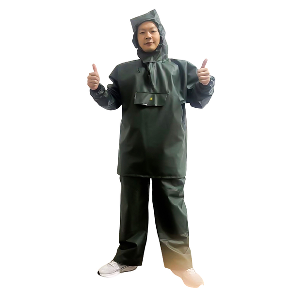 Nylon PVC Raincoat Overalls Set for Fishermen Nylon PVC Raincoat Overalls Set for Fishermen